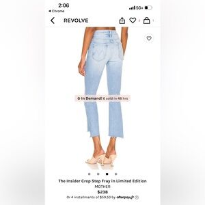 Lightly worn mothers jeans - size 29